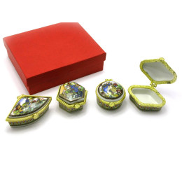 Скриньки керамічні (н-р 4 шт)(13,5х11х4 см)