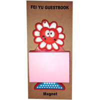 Fridge magnet heart with sticker(9x5 cm)H