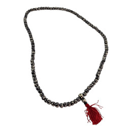 Bone rosary "Om" (Ø=0.8 cm x 38 cm) (108 beads)