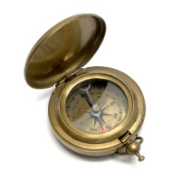Компас карманный антик бронза (4,5х4,5х1,5 см)