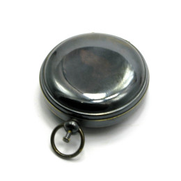 Antique pocket compass bronze (6.5x5x1.5 cm)