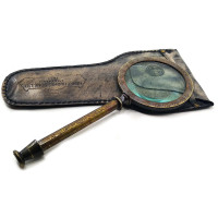 Лупа бронзова в шкіряному чохлі (26х15х2 см)