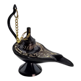Aladdin's Lamp, Black Bronze (7.51x10x4 cm)