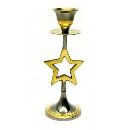 Candlestick bronze "Star" (15.5x6.5x6 cm)