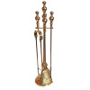 Bronze fireplace set (75x18x18 cm)