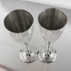 Silver plated bronze glasses (eg 2 pieces) (h-20 cm) (19x20x8.5 cm)