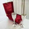 Silver plated bronze glasses (eg 2 pieces) (h-20 cm) (19x20x8.5 cm)