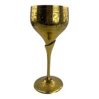 Gilded bronze goblet (17 x 7.6 cm)