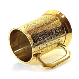 Mug bronze gilded 0.5l. (h-11cm)(15x15x11cm)A