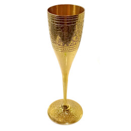 Glass bronze gilded (160 ml) (h-20 cm)