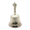 Chakra bronze silvered bell (d-9.5 h-15.5 cm)