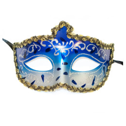 Маска венеціанська синя (14,5х11х8 см)