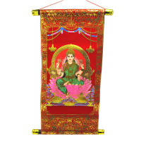 Панно красное "Лакшми" (40х20 см)