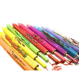 Silk umbrella with a pattern (57 cm)