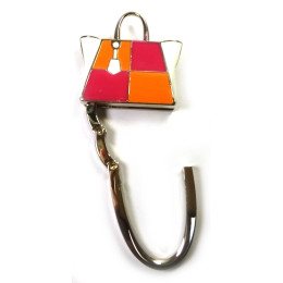 Сумкодержатель для женской сумочки "Сумочка" красно-оражевая(7х5х1,5 см)