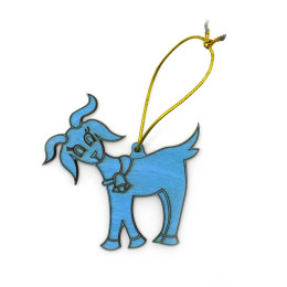 Christmas tree decoration "Year of the blue wooden goat 2015"