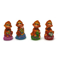 Monkey on a bag (8 pcs / pack) (6.5x4.5x4 cm)