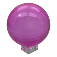 Куля кришталева на підставці рожева (d-10,5 см)