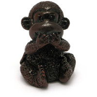 Monkey stone crumb "I don't say" C (4.5x3.5x3 cm)