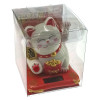 Кошка Манэки-нэко на солнечной батарее (7,5х7х6,5 см)