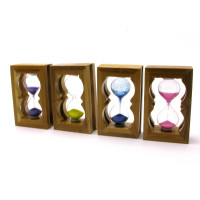 Hourglass in bamboo (9.5x6x3 cm)
