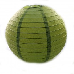 Фонарь зеленый бумажный  (d-40 см)
