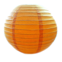 Фонарь оранжевый бумажный  (d-40 см)