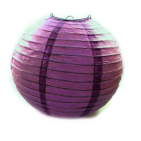 Фонарь фиолетовый бумажный  (d-30 см)