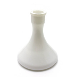 Колба для кальяну скло біла (22х19х19 см) (внутрішній d-4,5 см)