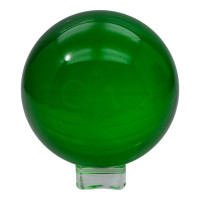 Crystal ball on a stand green (d-10.5 cm)