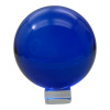 Crystal ball on a stand blue (d-7.8 cm)
