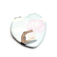 Зеркальце косметическое круглое "Романтик-Арт" (d-6,5 см)