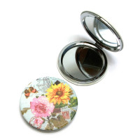 Зеркальце косметическое круглое "Романтик-Арт" (d-6,5 см)