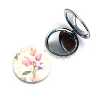 Зеркальце косметическое круглое "Романтик-Арт" (d-6,5 см)