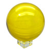 Crystal ball on a stand yellow (d-10.5 cm)