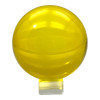Crystal ball on a stand yellow (d-10.5 cm)