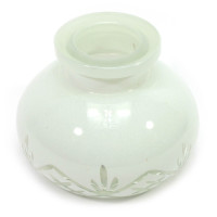 White hookah flask (10x10x8 cm)(inner d-3,5 cm)