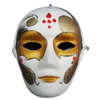 Mask carnival Venetian papier-mâché (25cm)A
