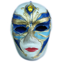 Mask carnival Venetian papier-mâché (25cm)D