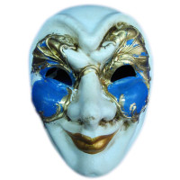 Mask carnival Venetian papier-mâché (24.5cm)