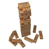 Гра настільна "Дженга з фантами", українською мовою (60 брусків) (28,5х7х7 см) масив дерева