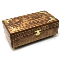 Шкатулка деревянная "Антик" (20,5*12,5*8 см)(массив дерева)