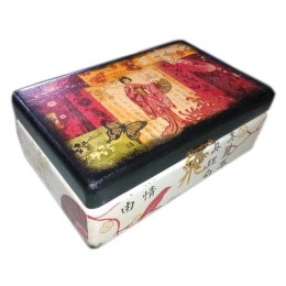 Шкатулка дерево "Китайский орнамент" (20,5х12,5х8см.)