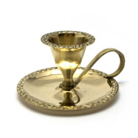 Подсвечник бронзовый с ручкой (9х8х4,5см)