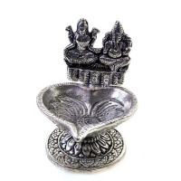 Аромакурительница металл "Ганеш и Лакшми" (8,5х7,5х7 cm)(Непал)