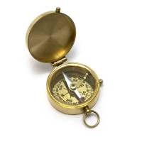 Компас с крышкой "Epshtain London" бронза (d-4,5,h-2 см)