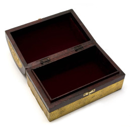 Сундук с чеканкой розовое дерево (20,5х13х12,5 cm)