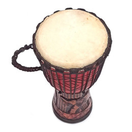 Барабан різьблене дерево зі шкірою (50х27х27 см) K