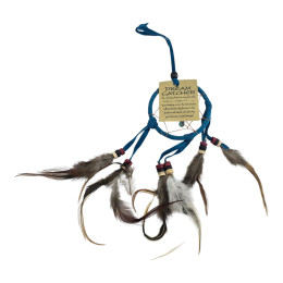 Blue dreamcatcher (d-6.5 cm h-25 cm)