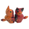 Кошки пара с сердечком дерево (10х7х3 см)